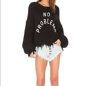 Wildfox Black XS No Problemo Sweater